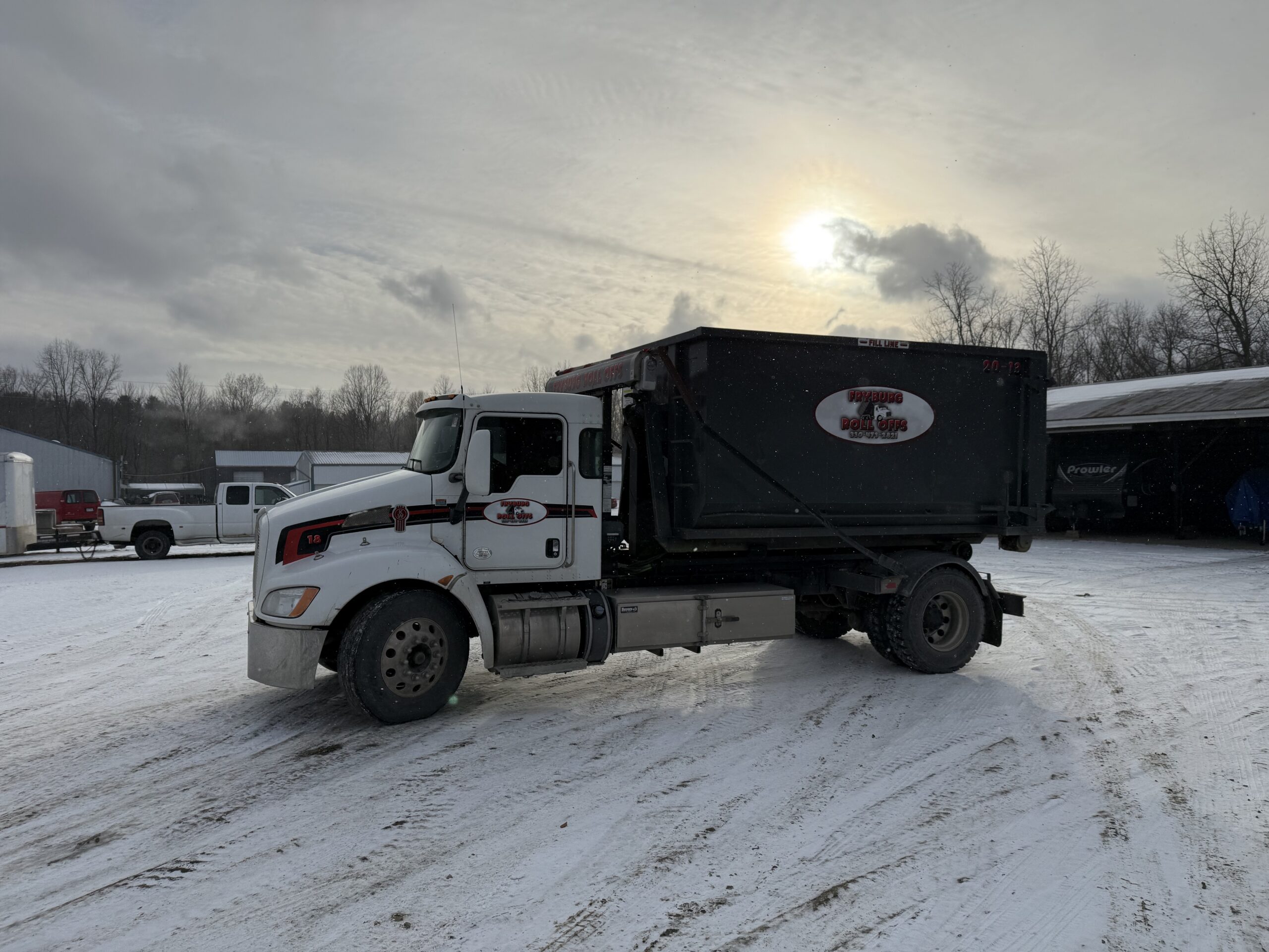 Fryburg Roll Offs dumpster ready for delivery in Holmes County OH
